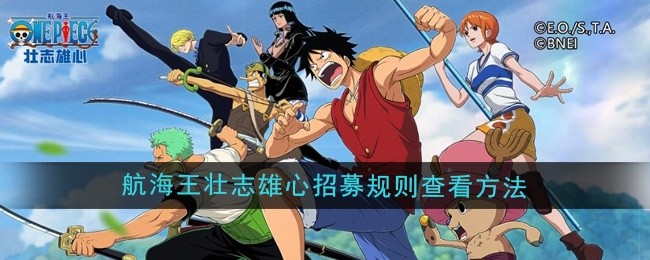 航海王壮志雄心招募规则详解及查看方法