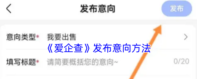 爱企查意向发布方法与策略解析